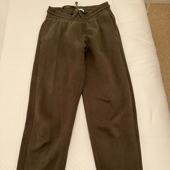 Aritzia Green/Brown Boyfriend Sweatpants - Picture 3 of 3